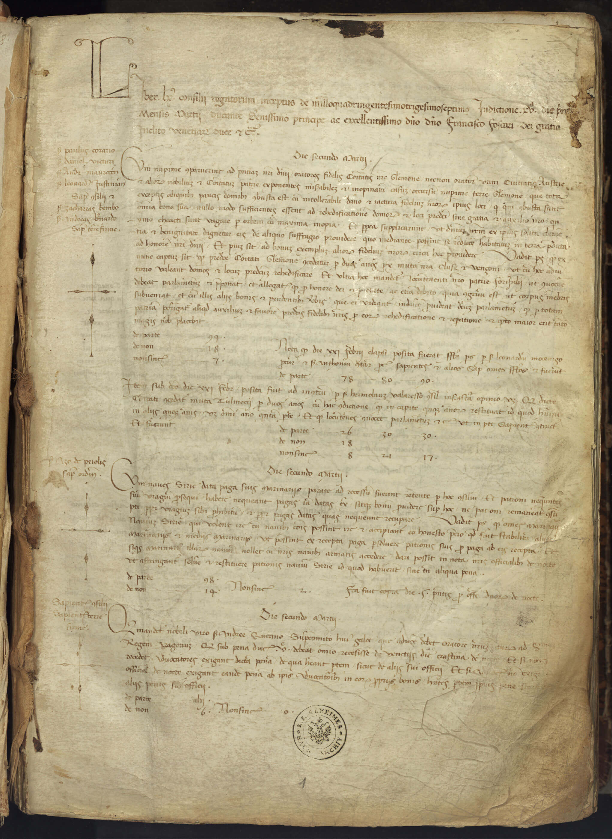 Senato Deliberazioni Misti Misti Registri reg 60 0003